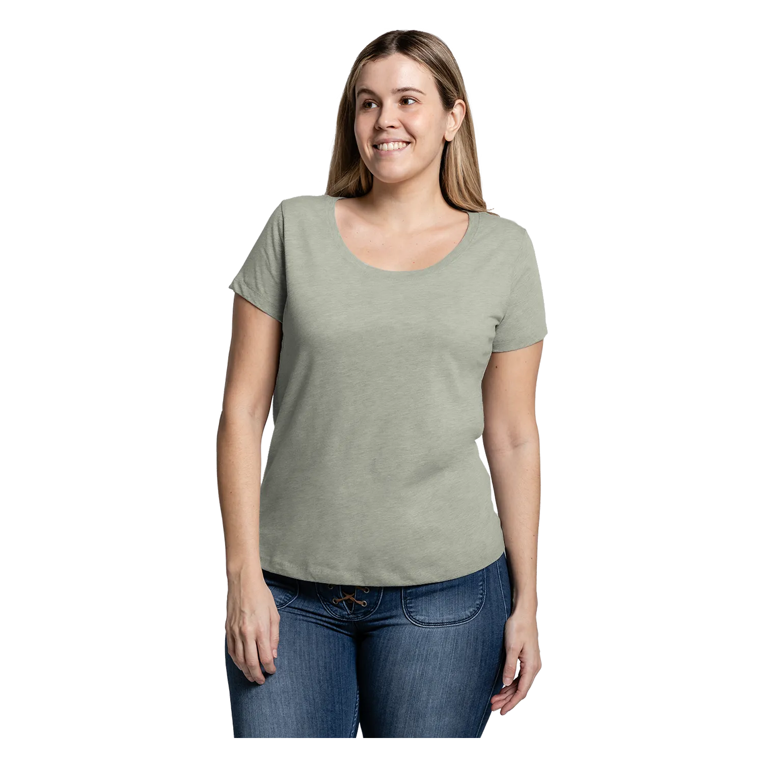 82254 Essentials Womens Scoop Neck Tee