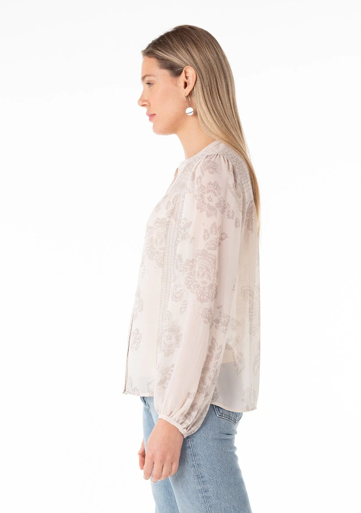 Adela Button Front Blouse
