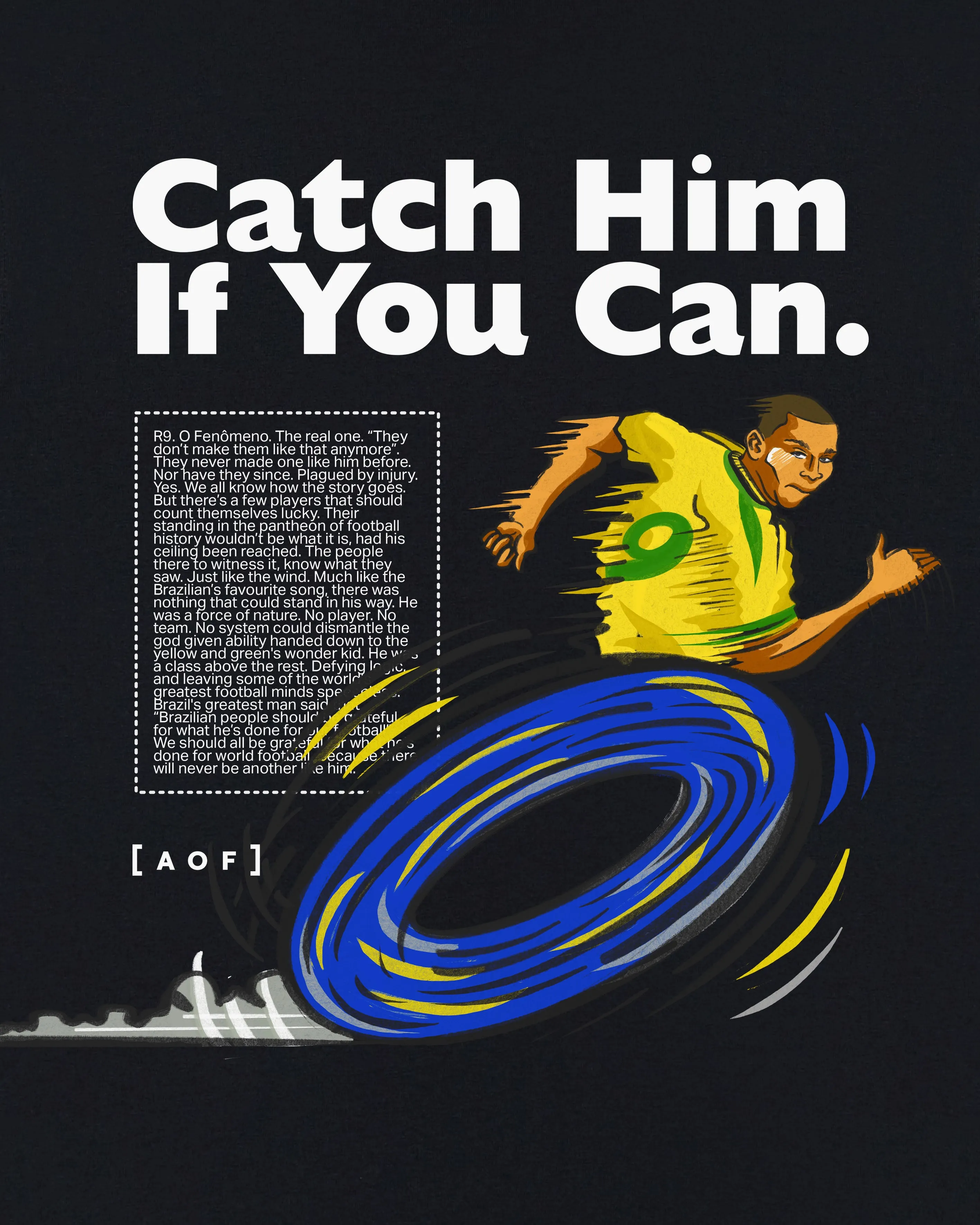 Catch Him if you Can Crop Fit Tee