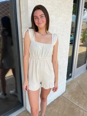 Drew Sleeveless Ruffle Romper