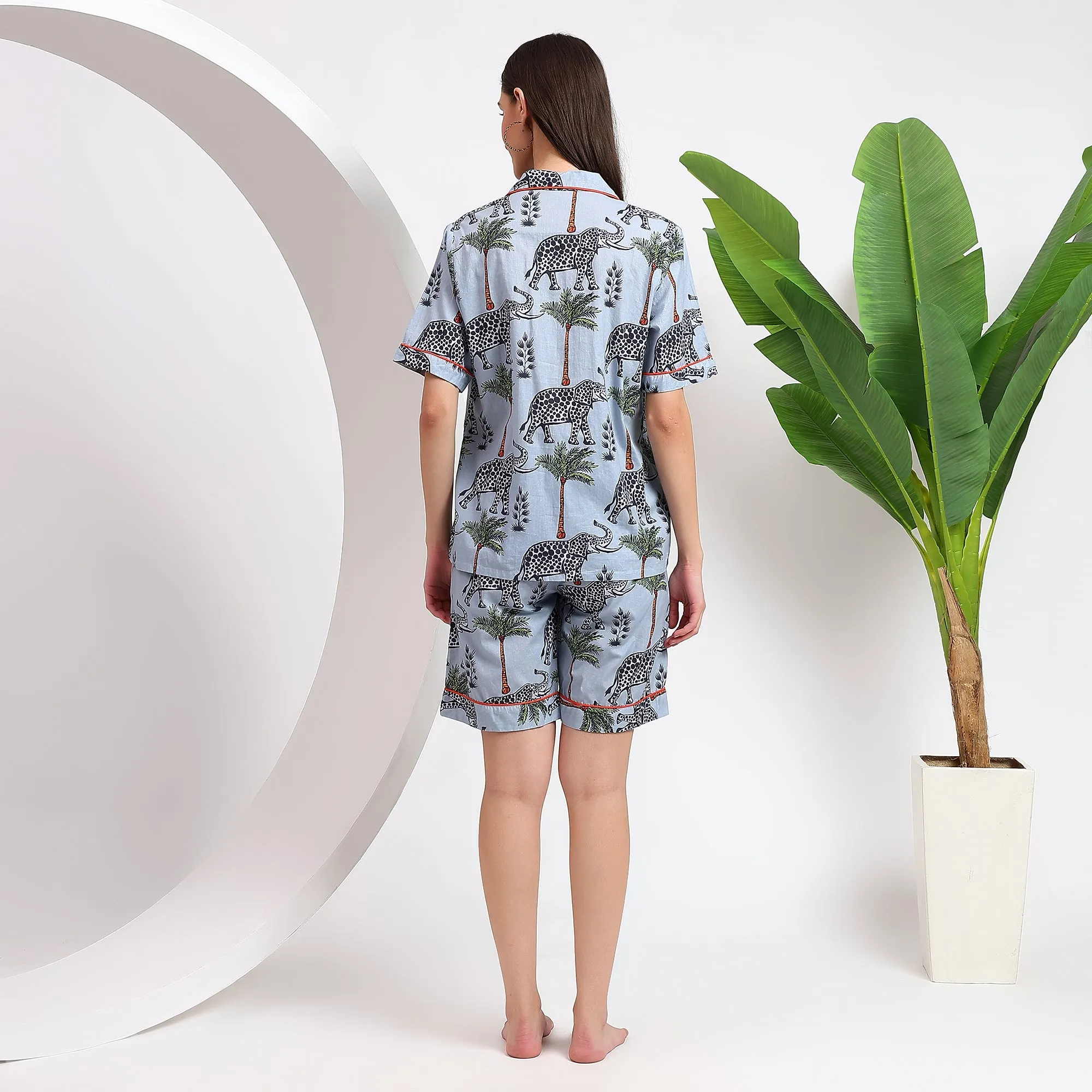 Elephant Style ~ Cotton Gray Shorts for A Trendy Wear