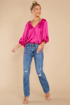 Energize And Inspire Fuchsia Top