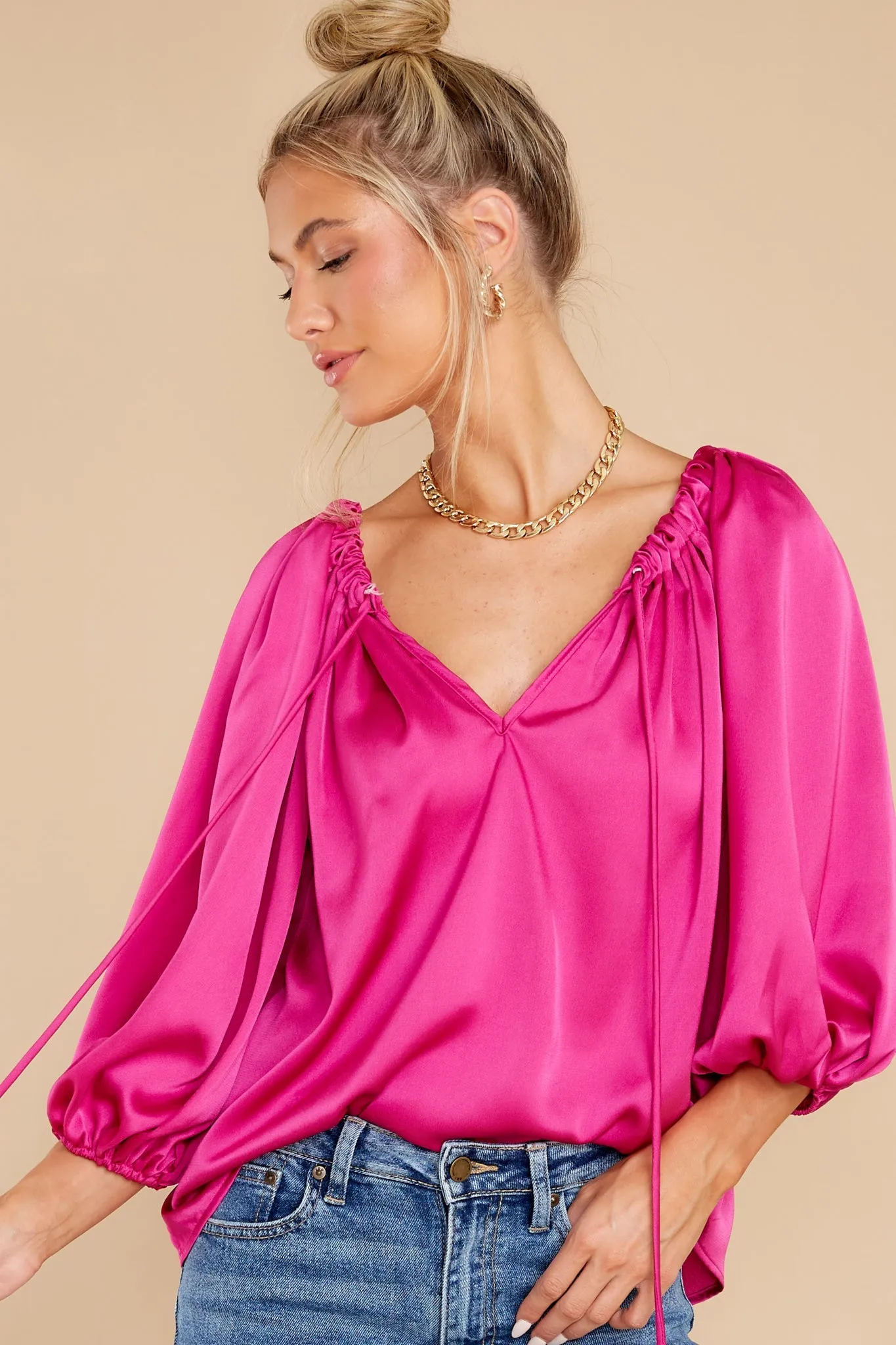 Energize And Inspire Fuchsia Top