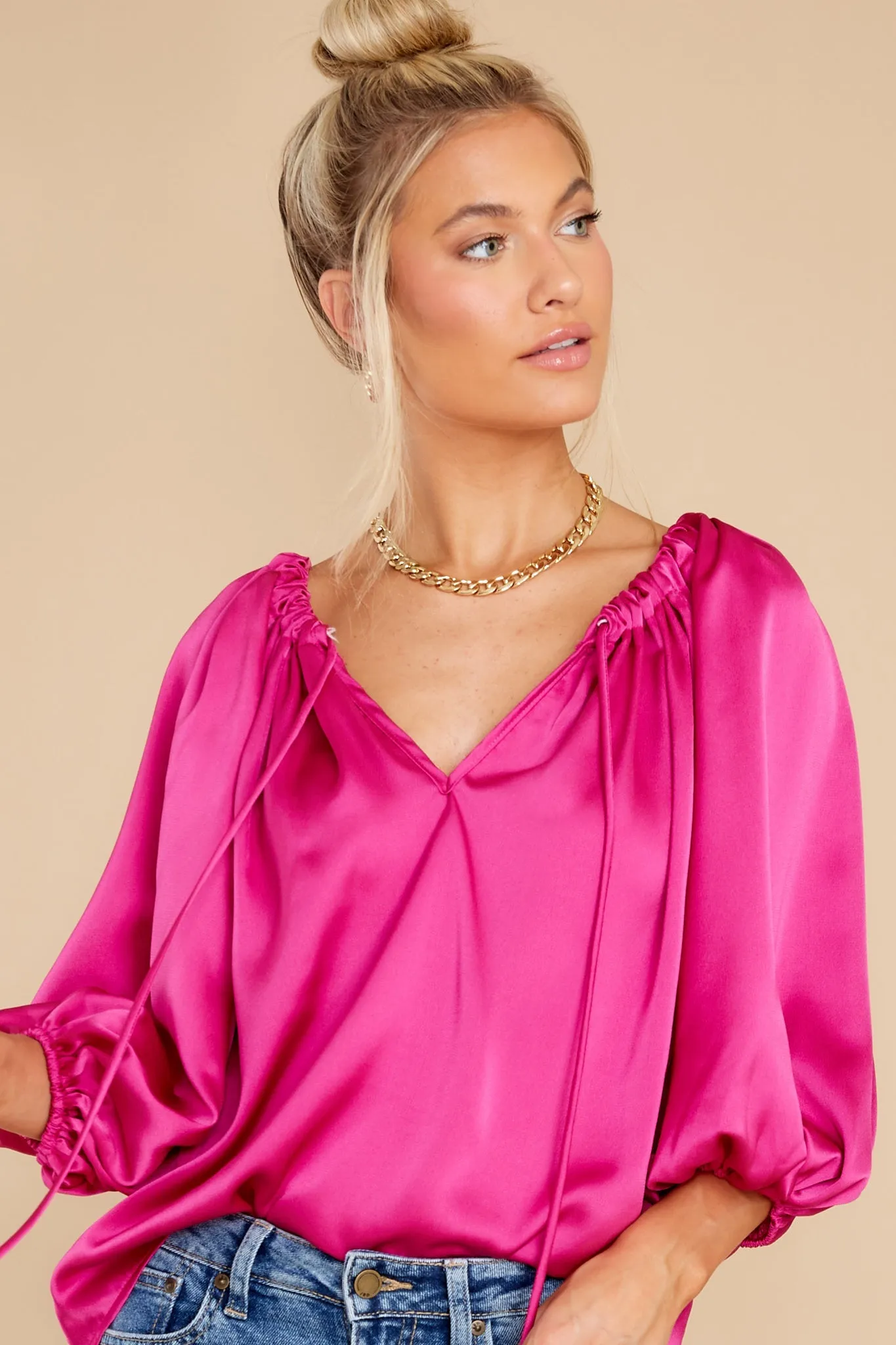 Energize And Inspire Fuchsia Top