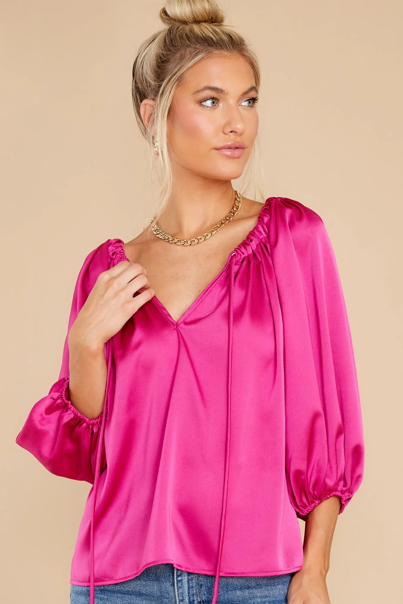 Energize And Inspire Fuchsia Top