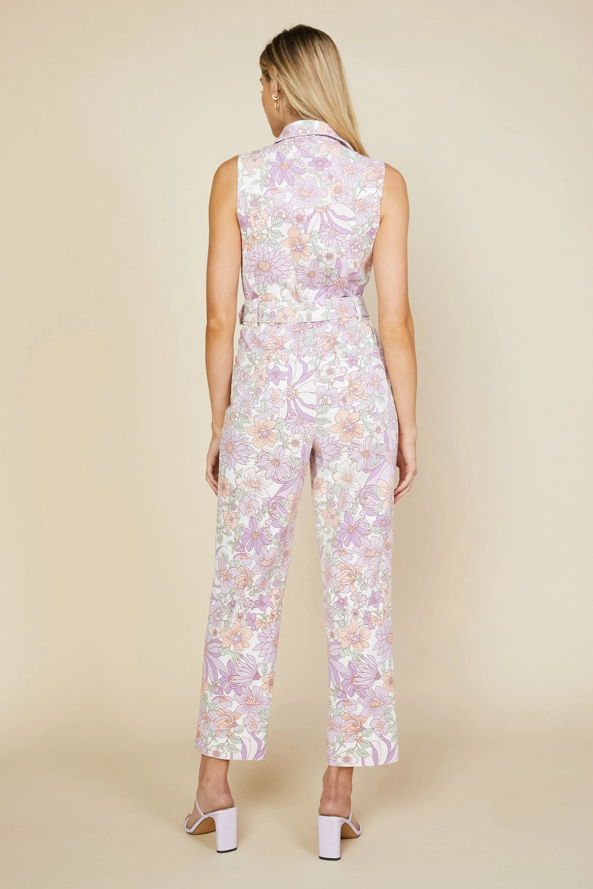 Floral Zip-Up Jumpsuit