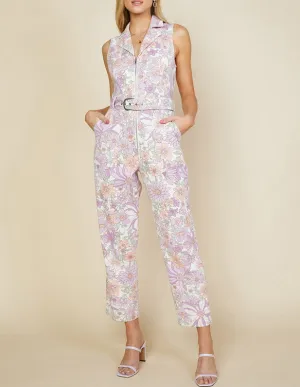 Floral Zip-Up Jumpsuit