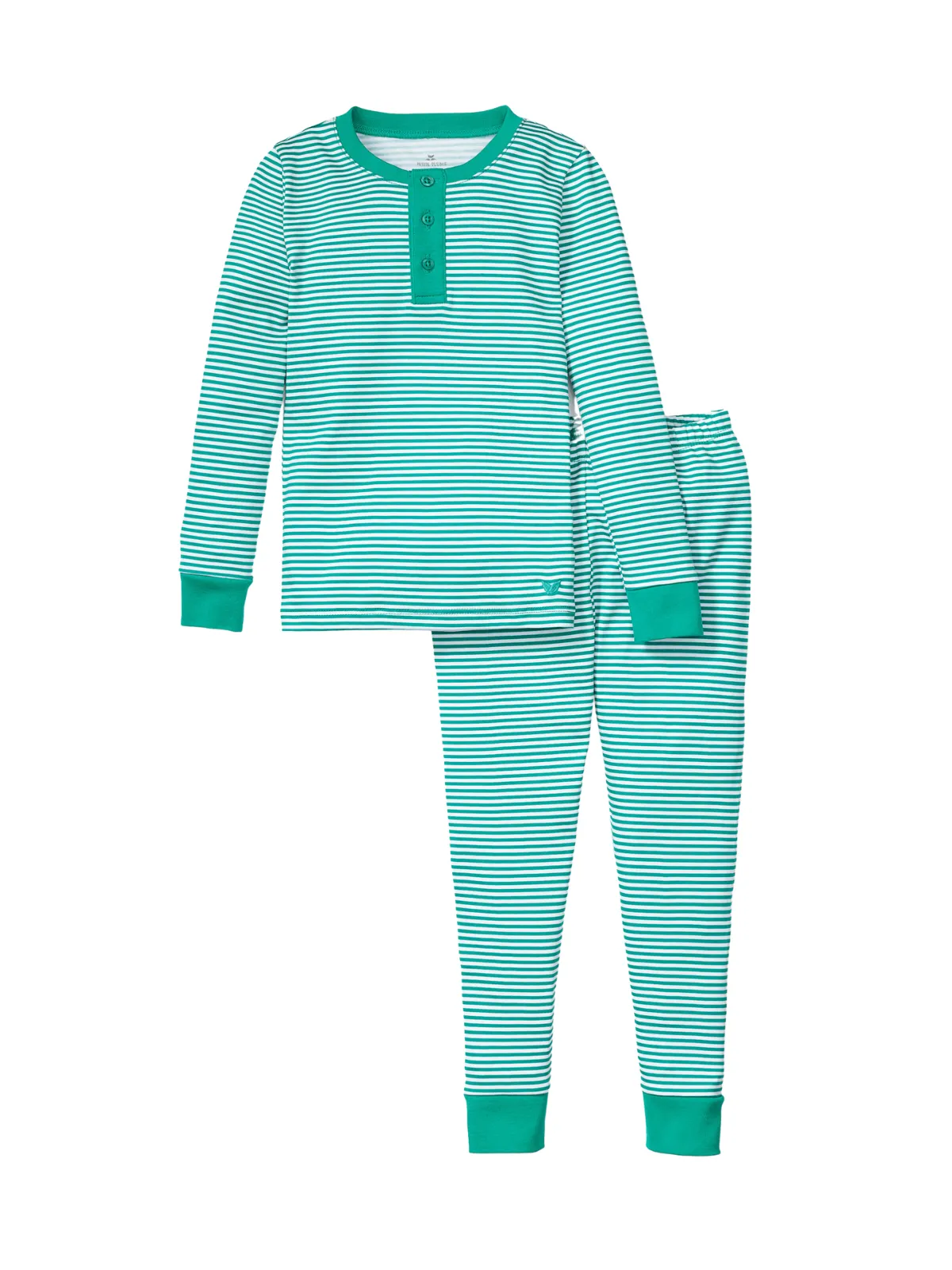 Green Stripe Pajama Set