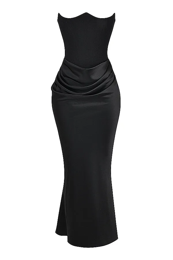 HOUSE OF CB Persephone Corset Dress (Black)