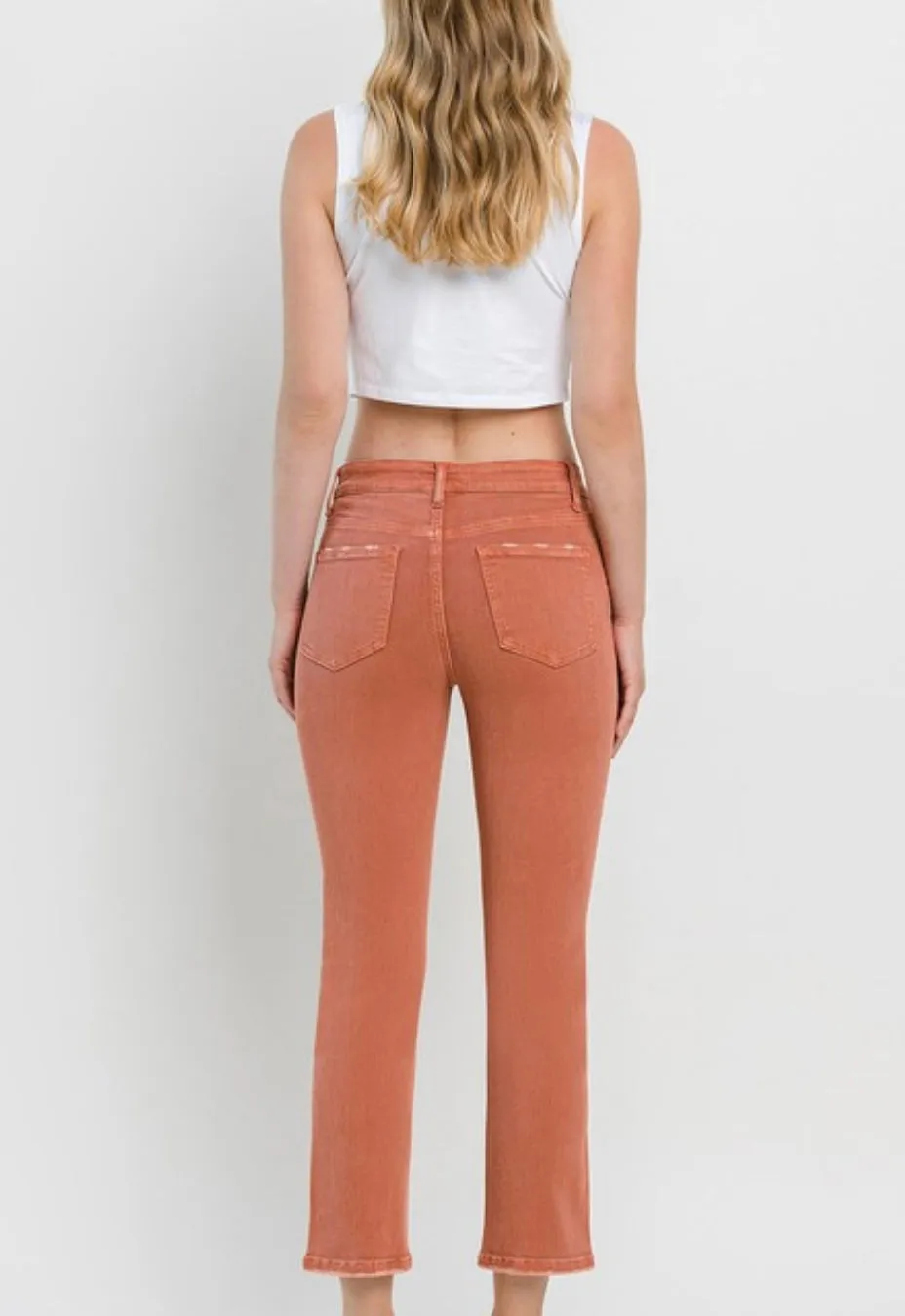 Jeanne High Rise Slim Straight Denim