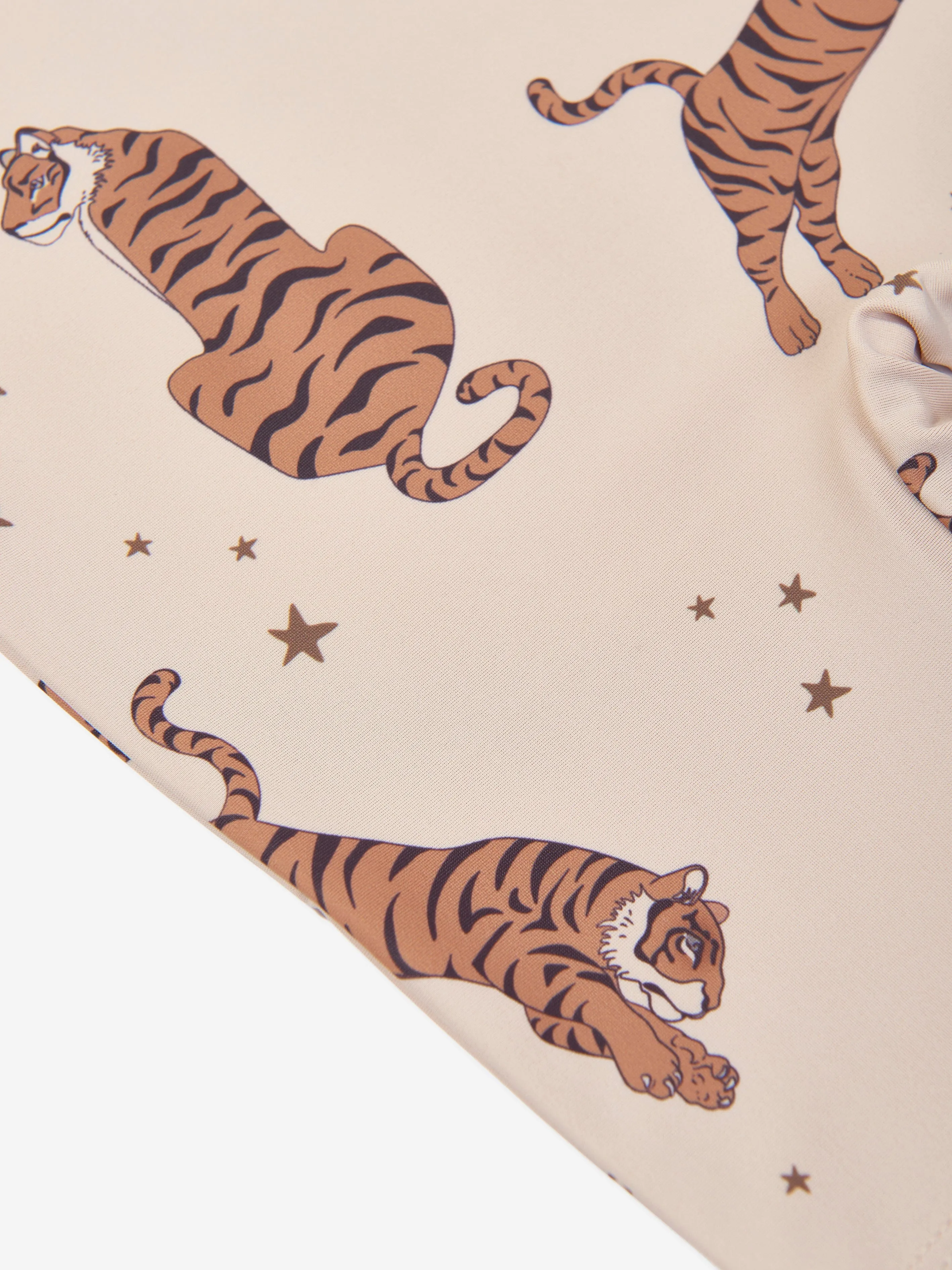 Konges Sløjd Kids Aster Tiger Onesie in Beige