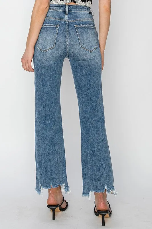 LILY HIGH RISE STRAIGHT CROP JEANS