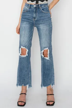 LILY HIGH RISE STRAIGHT CROP JEANS