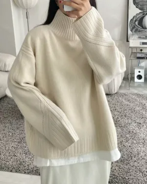 MARIS CASHMERE BLEND KNIT IVORY