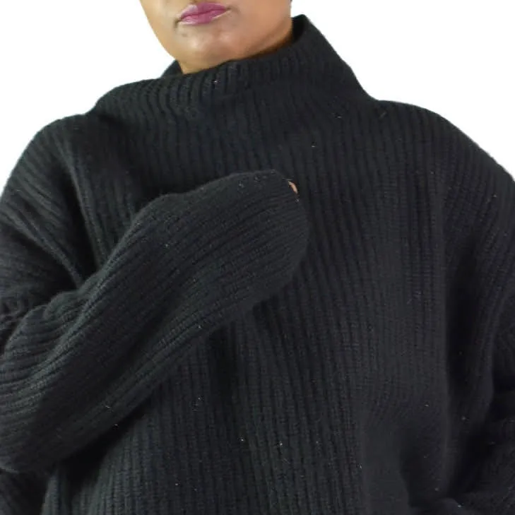 Naadam Black Chunky Sweater Size XL