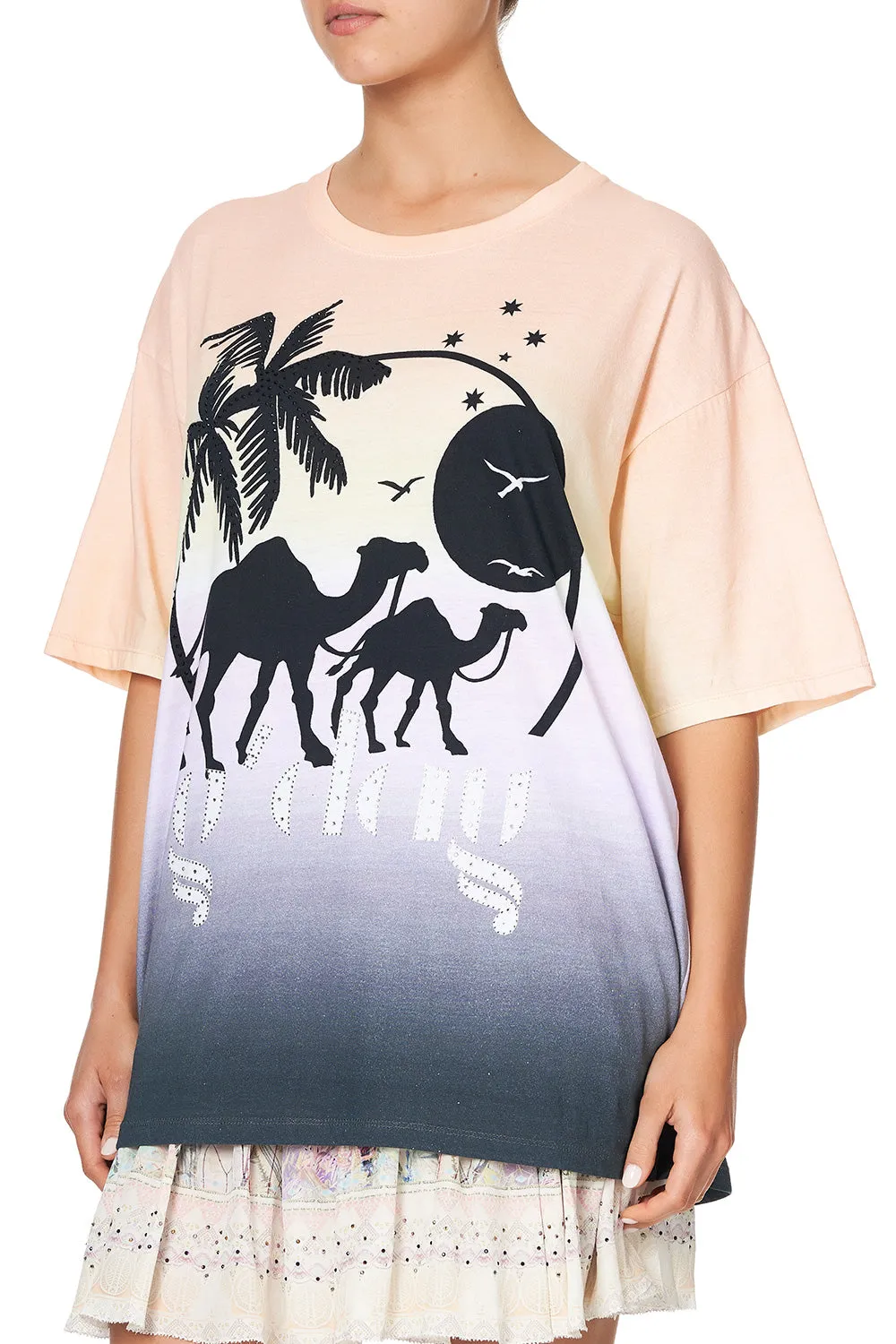 OVERSIZE BAND TEE MERMAID MILLA