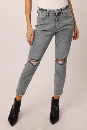 ROXIE SUPER HIGH RISE CROPPED MOM JEANS WEST FAIRFAX