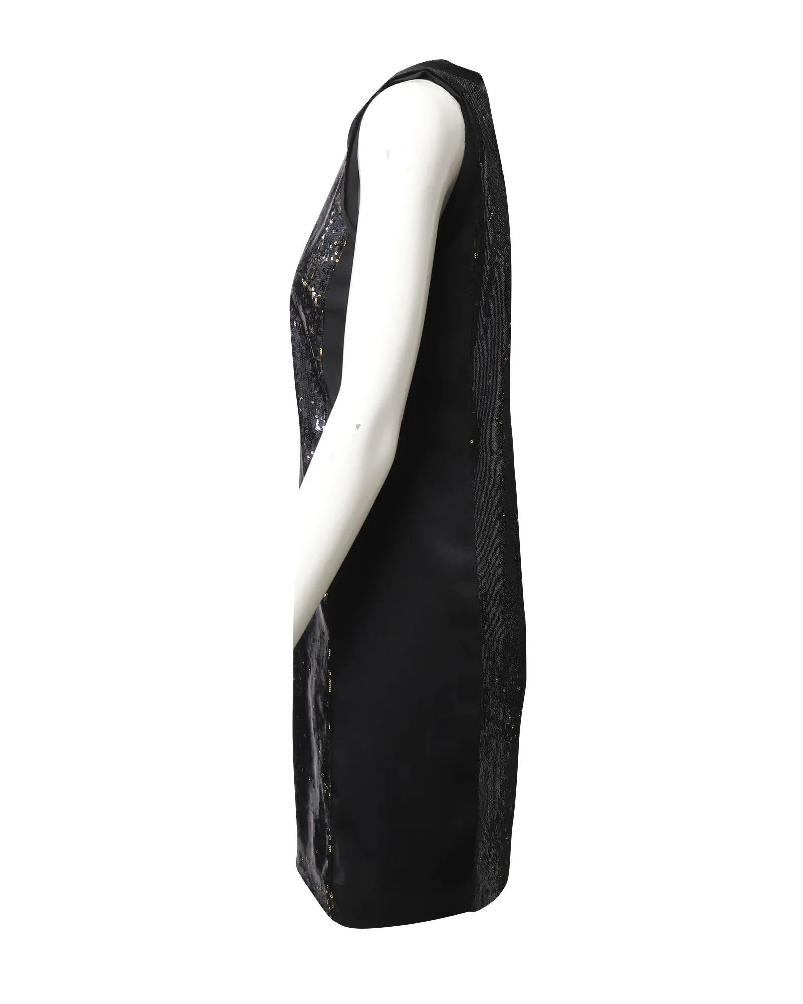 Sequin-Embellished  Sleeveless Dress