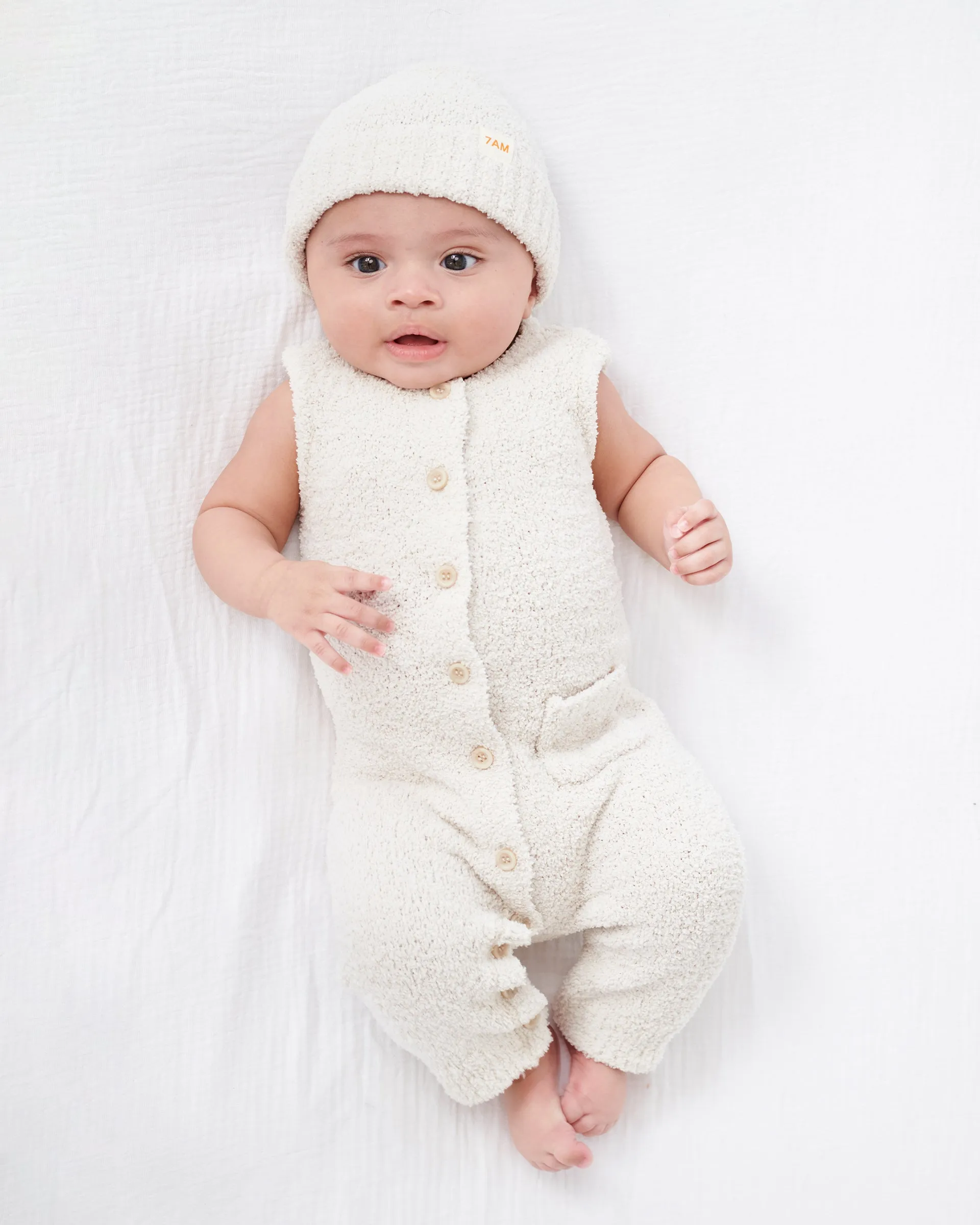 Sleeveless Jumpsuit - Fuzzy