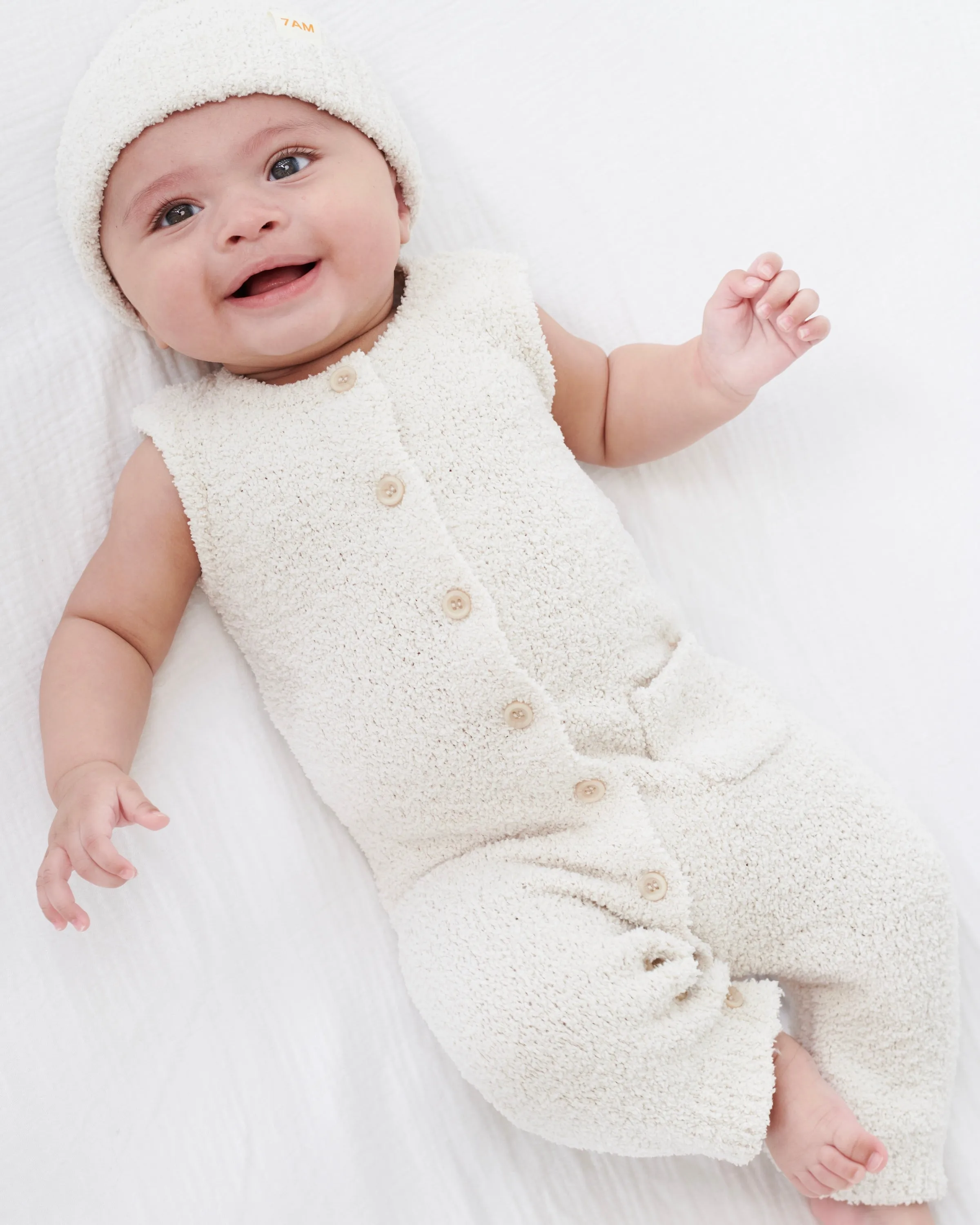 Sleeveless Jumpsuit - Fuzzy