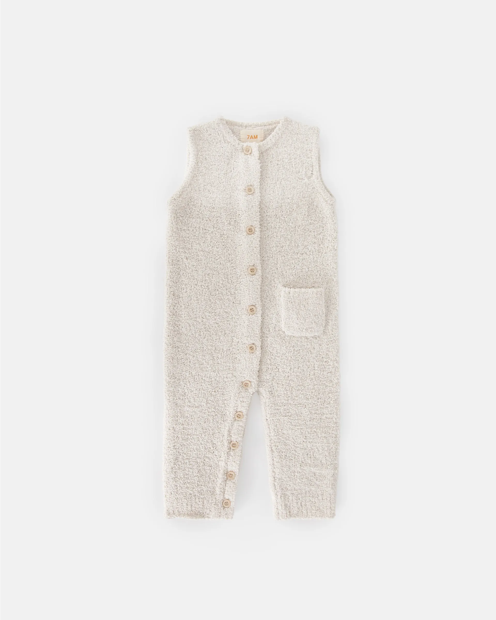 Sleeveless Jumpsuit - Fuzzy