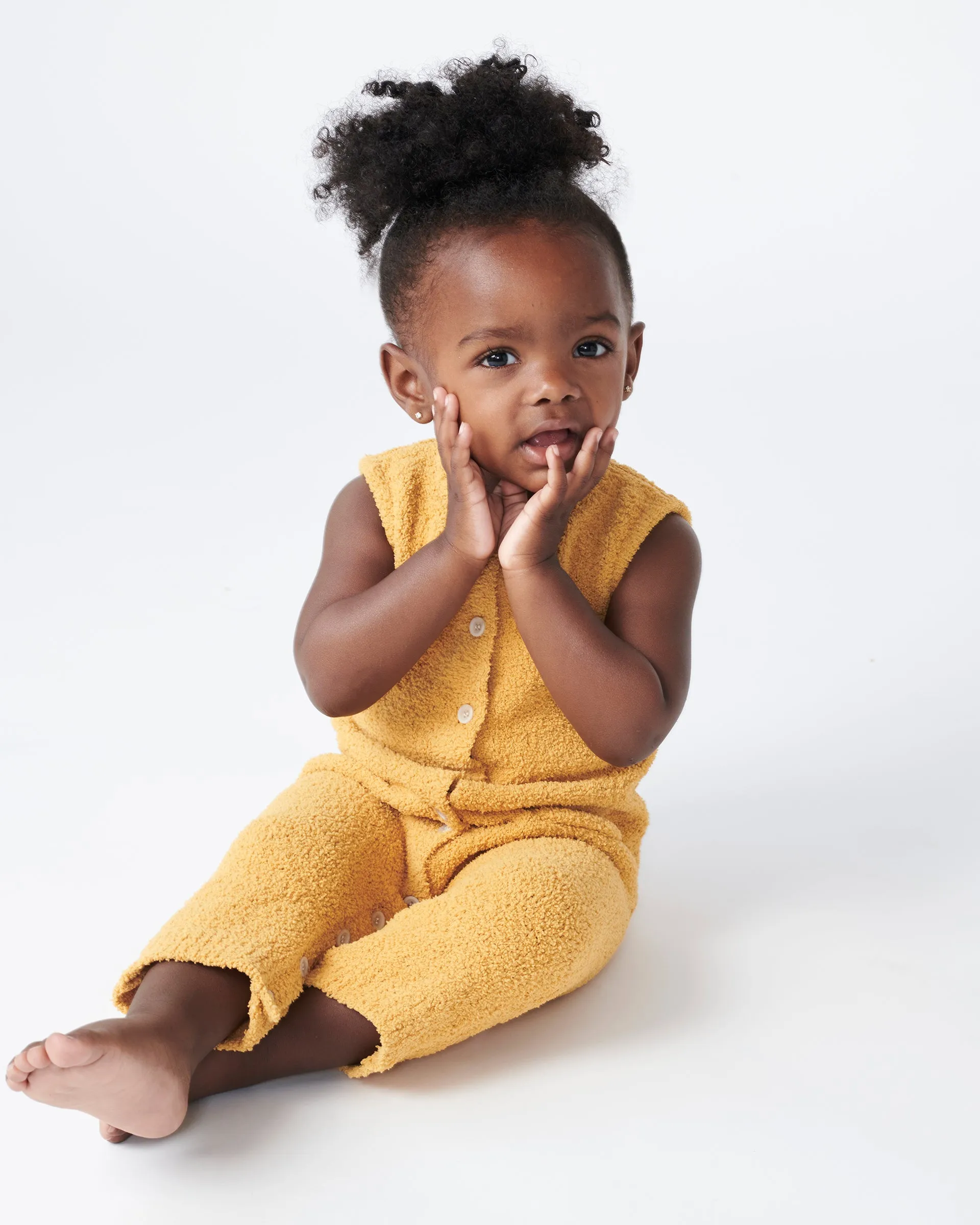 Sleeveless Jumpsuit - Fuzzy