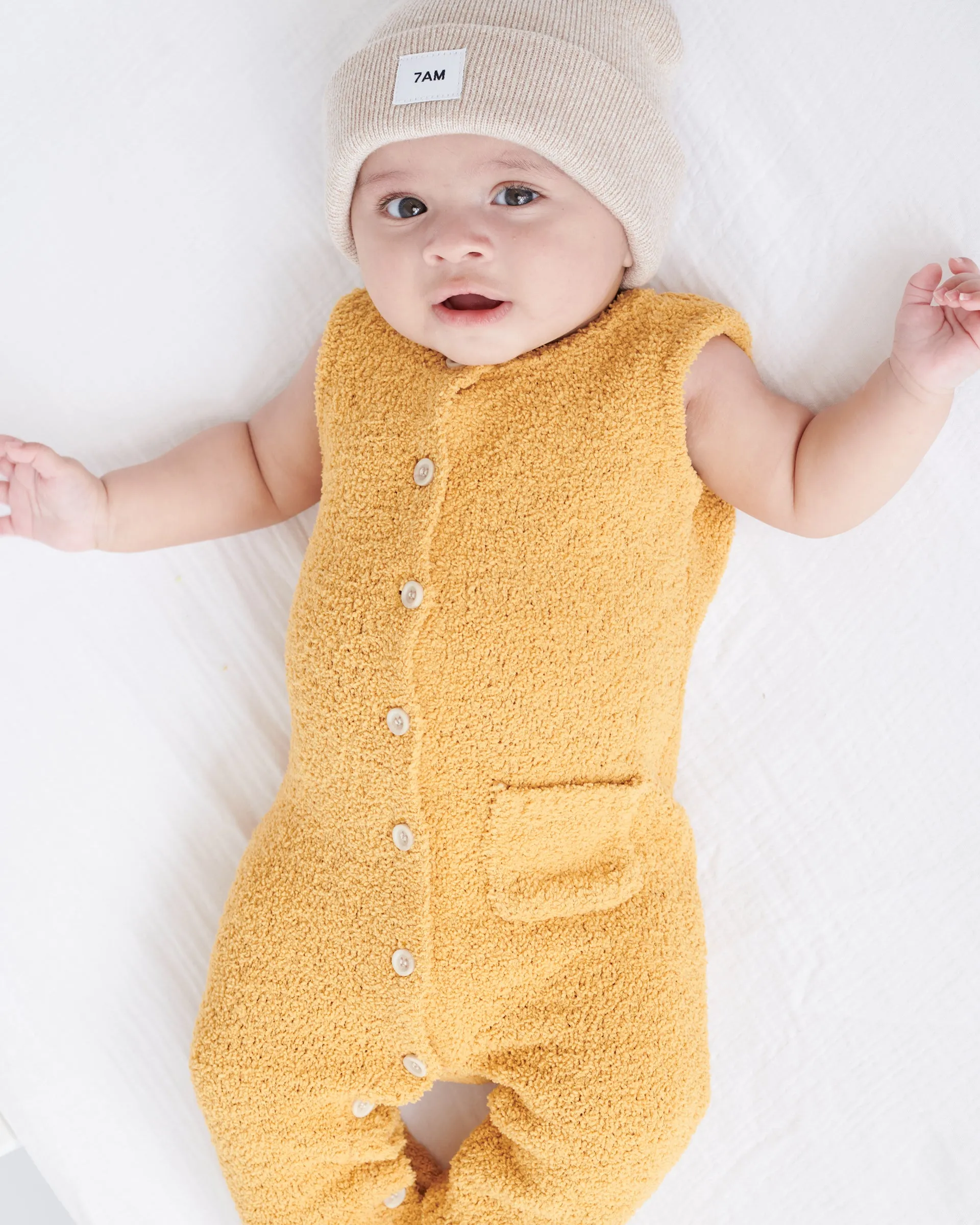 Sleeveless Jumpsuit - Fuzzy