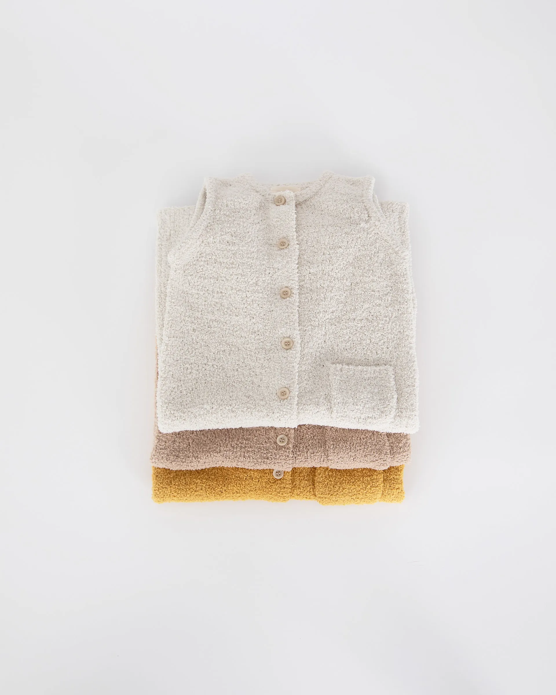 Sleeveless Jumpsuit - Fuzzy