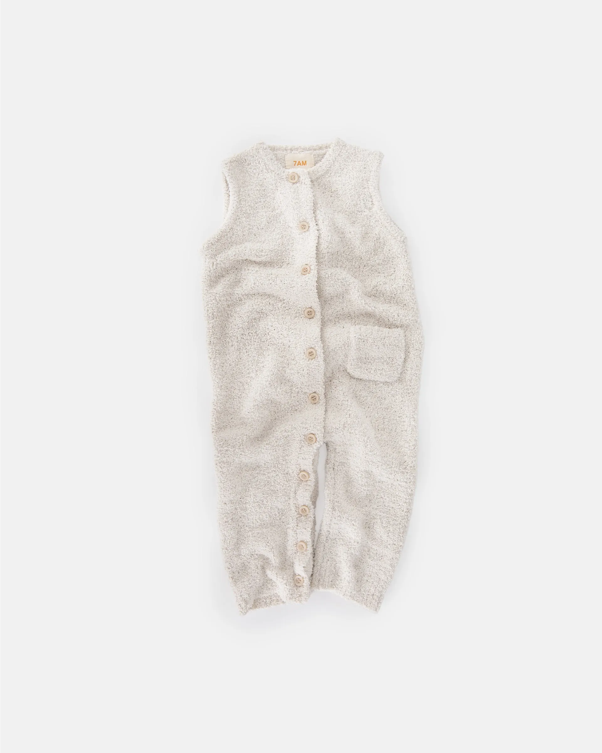Sleeveless Jumpsuit - Fuzzy