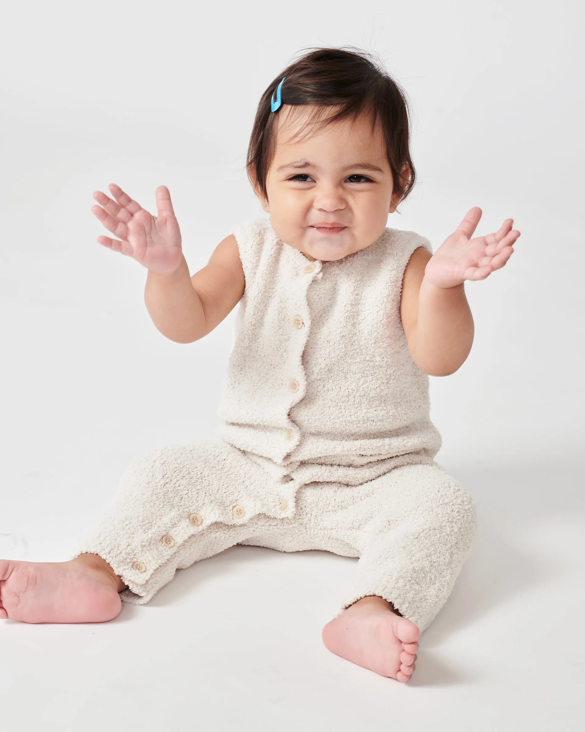 Sleeveless Jumpsuit - Fuzzy