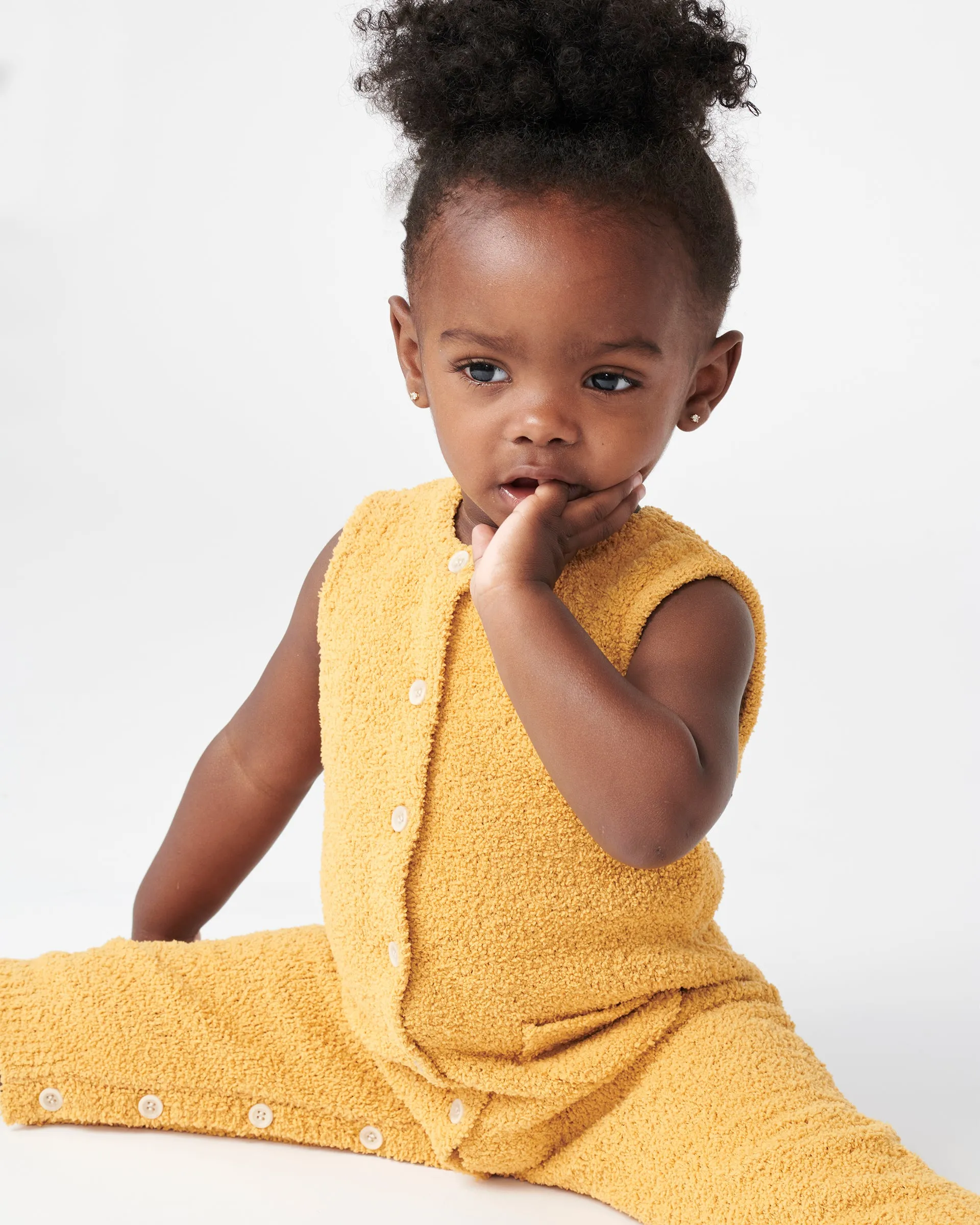 Sleeveless Jumpsuit - Fuzzy