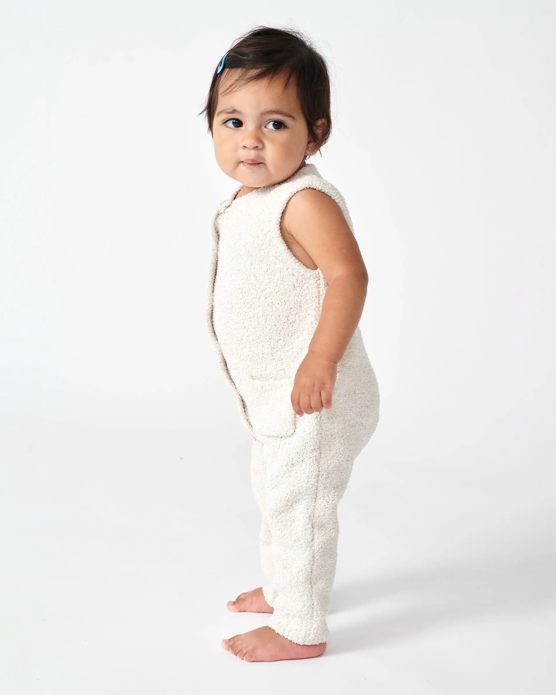 Sleeveless Jumpsuit - Fuzzy