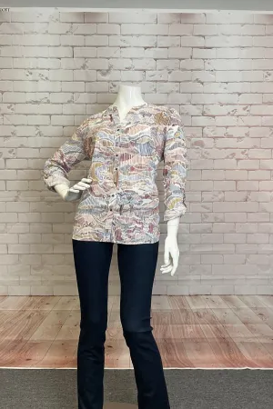 SPLIT NECK BLOUSE