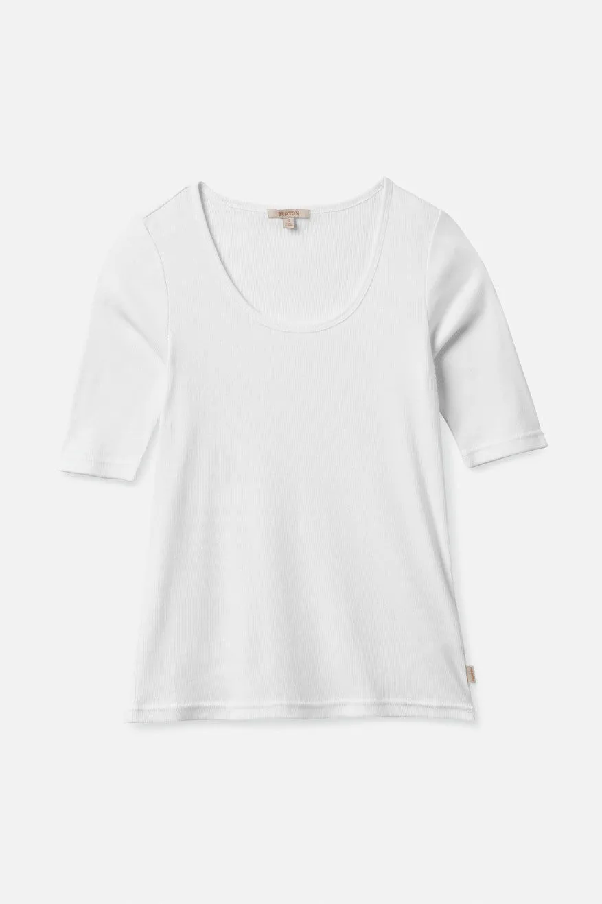 Tennessee Scoop Neck Tee - White