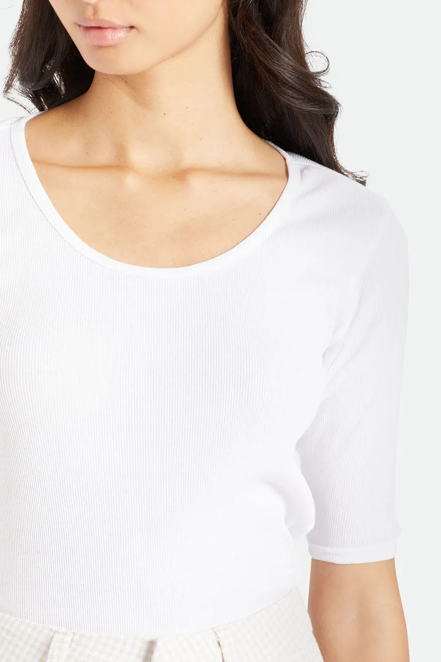 Tennessee Scoop Neck Tee - White