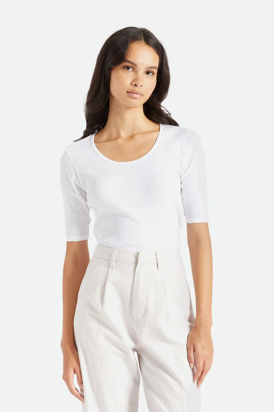 Tennessee Scoop Neck Tee - White