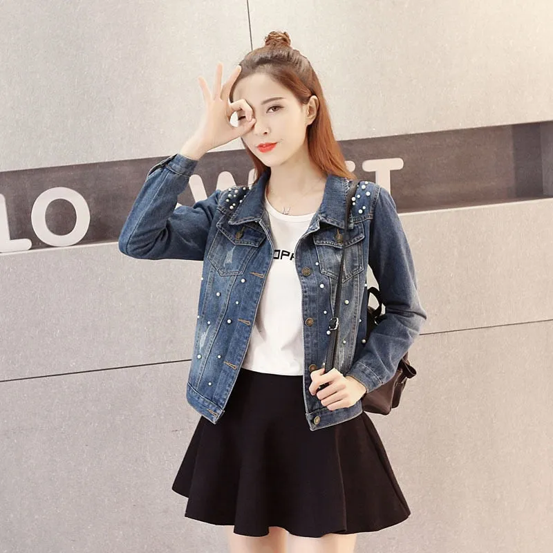 Women Denim Riverdale Southside Bomber Casual Outwear  jacket Coat