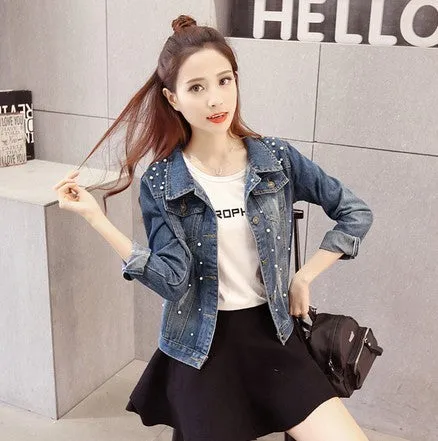 Women Denim Riverdale Southside Bomber Casual Outwear  jacket Coat