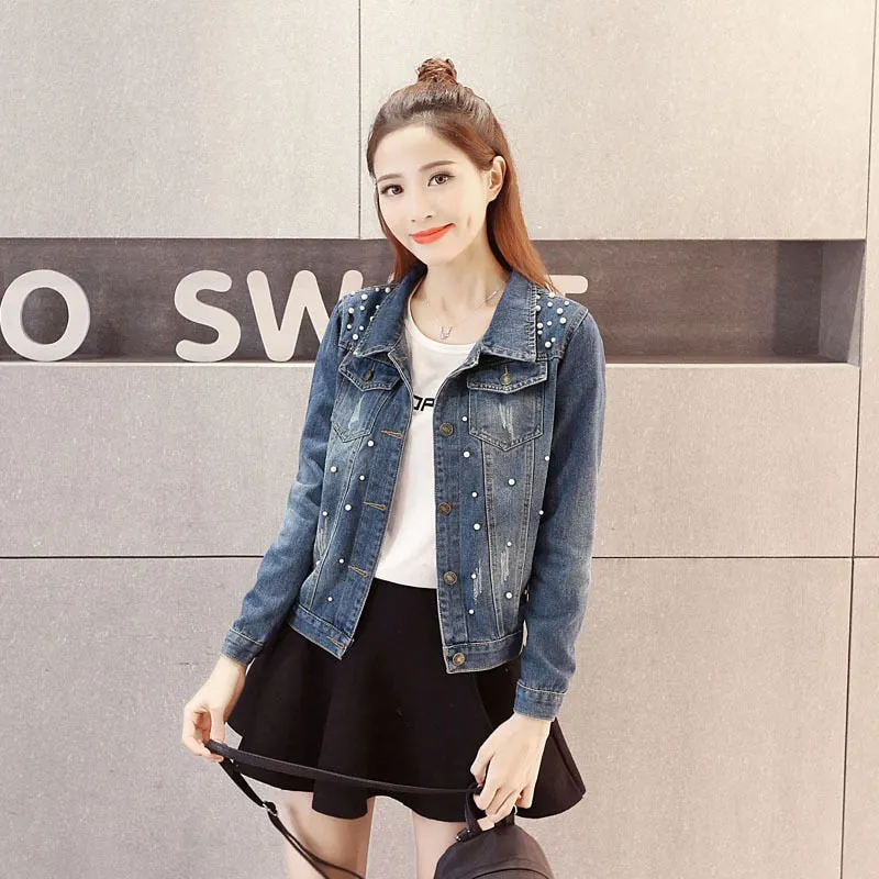 Women Denim Riverdale Southside Bomber Casual Outwear  jacket Coat