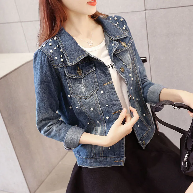 Women Denim Riverdale Southside Bomber Casual Outwear  jacket Coat